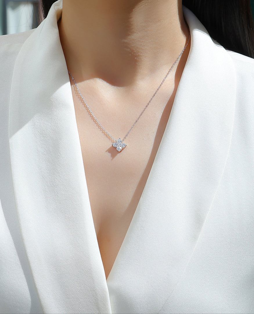 Fleur de Lumière Moissanite Necklace