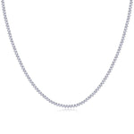 Load image into Gallery viewer, Éternelle Princesse Moissanite Tennis Necklace
