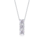 Load image into Gallery viewer, Éclat Trio Moissanite Necklace
