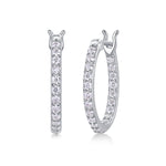 Load image into Gallery viewer, Pavé de Luxe Moissanite Hoop Earrings
