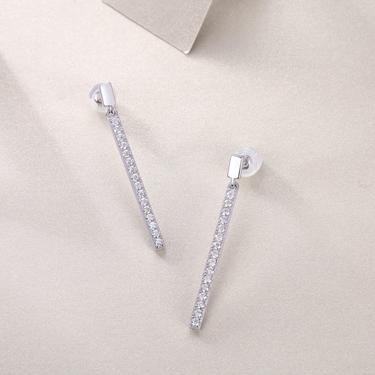 Ligne Pavé Moissanite Earrings