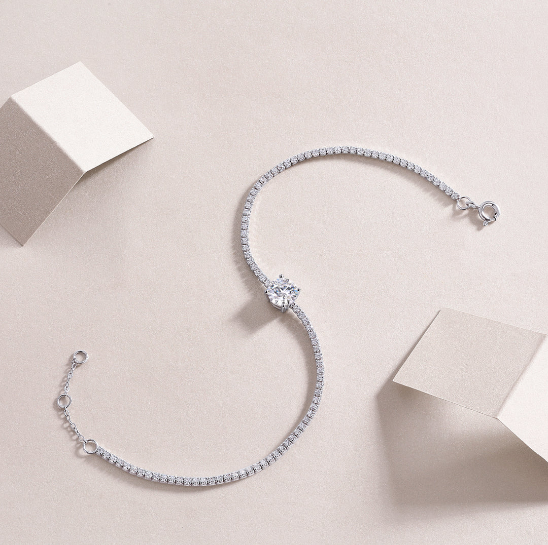 Solitaire Stellaire Moissanite Bracelet