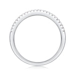 Load image into Gallery viewer, Pavé Trinity Moissanite Band
