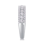 Load image into Gallery viewer, Pavé Trinity Moissanite Band
