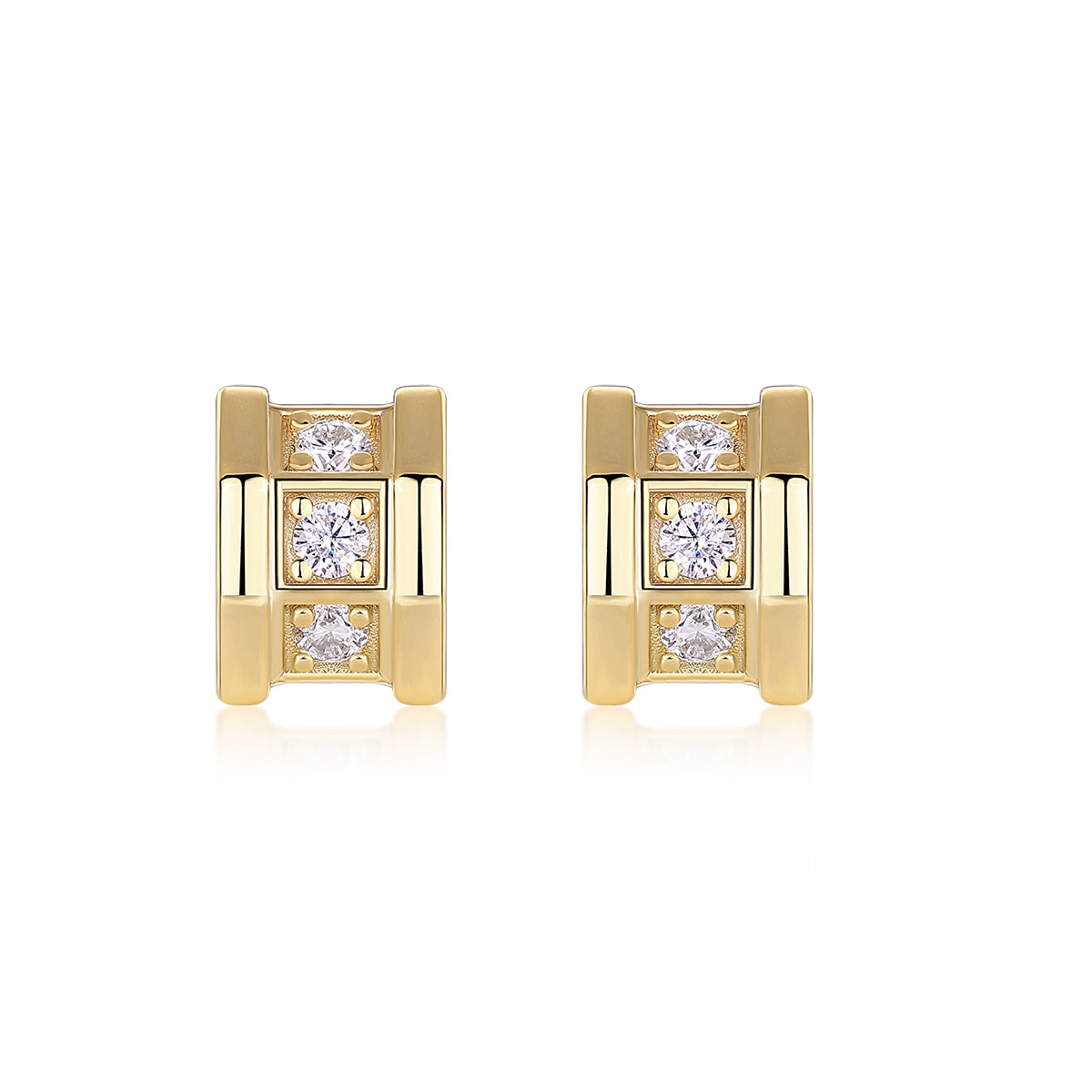 Aurum Mosaic Stud Earrings