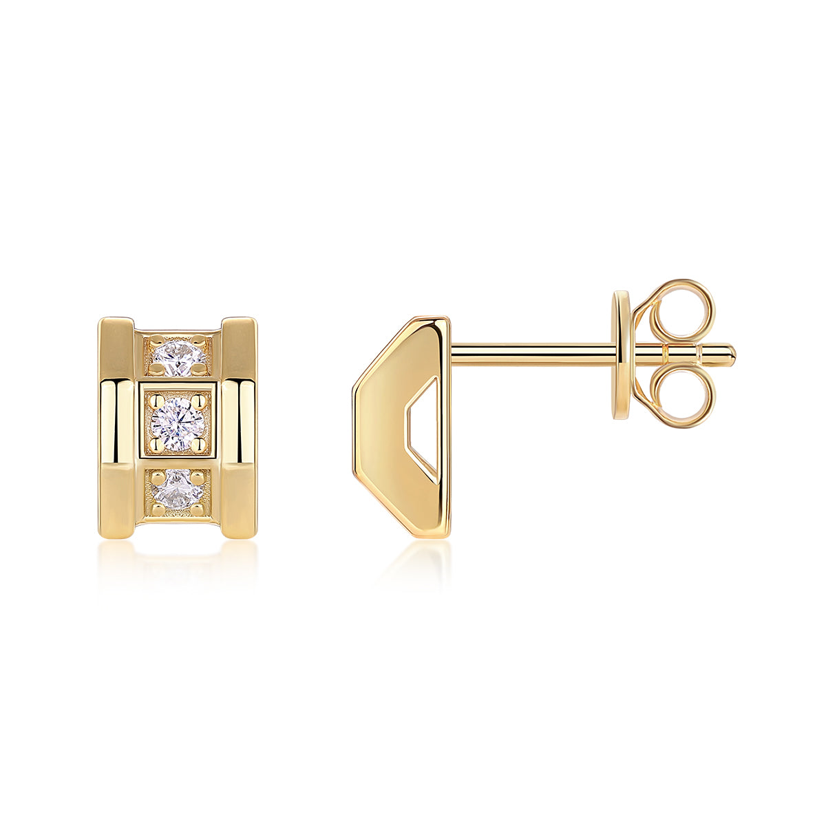 Aurum Mosaic Stud Earrings