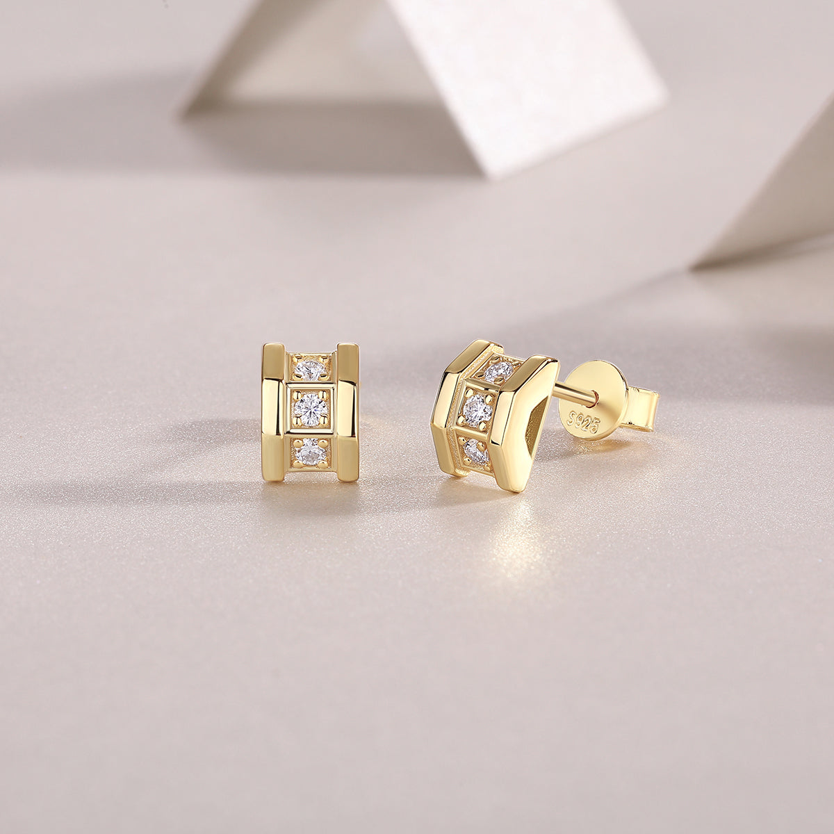 Aurum Mosaic Stud Earrings