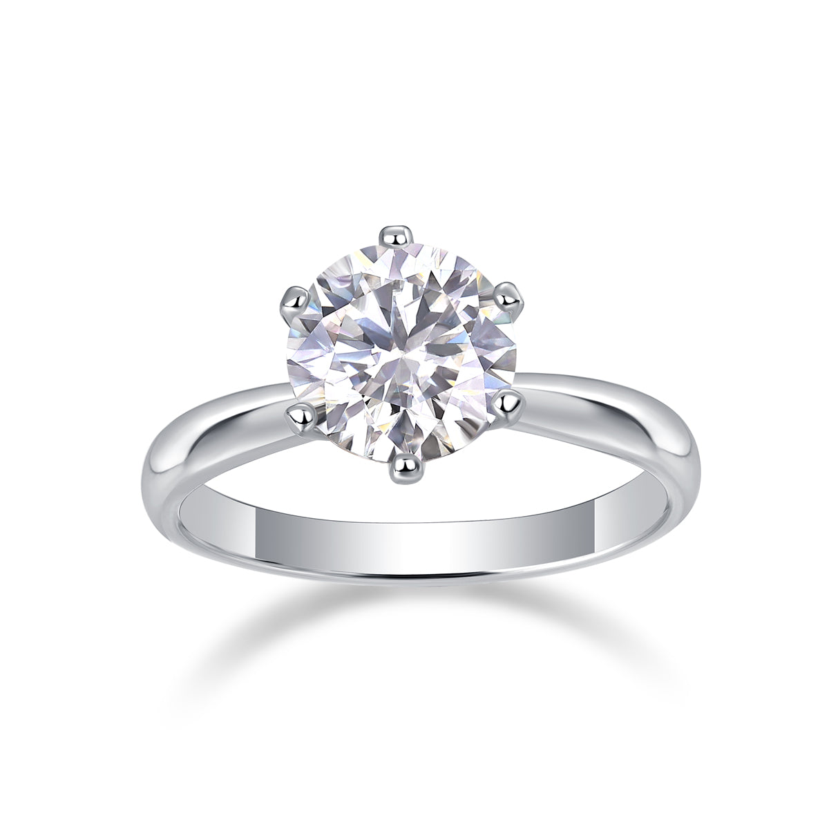 Éclat Solitaire Moissanite Ring