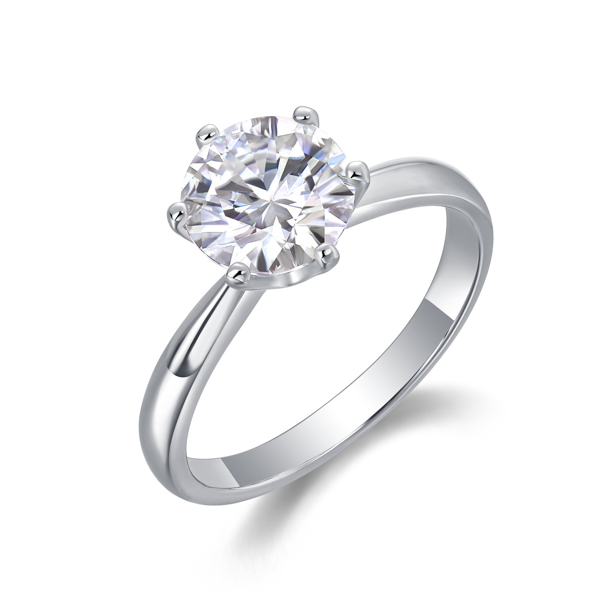 Éclat Solitaire Moissanite Ring