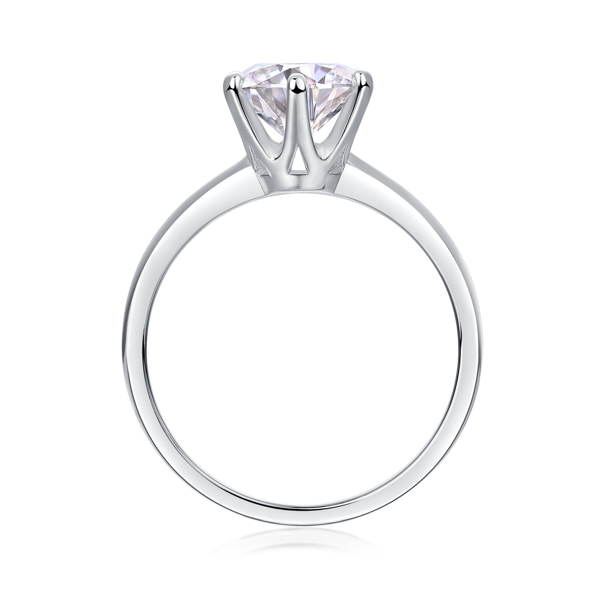 Éclat Solitaire Moissanite Ring