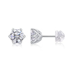 Load image into Gallery viewer, Éclat Royal Moissanite Stud Earrings
