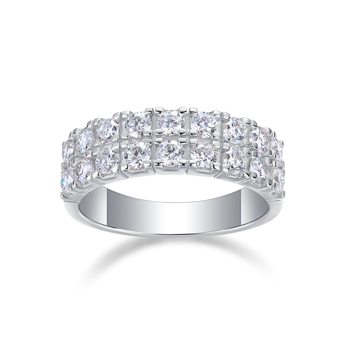 Pavé Royale Moissanite Band