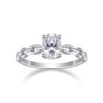 Load image into Gallery viewer, Chaîne d&#39;Éclat Moissanite Ring
