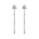 Load image into Gallery viewer, Arc d&#39;Éclat Moissanite Hoop Earrings
