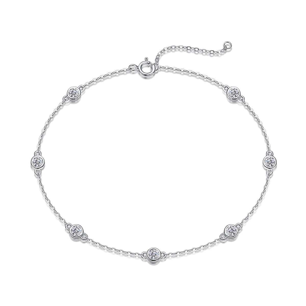 Élégance Classique Moissanite Bracelet