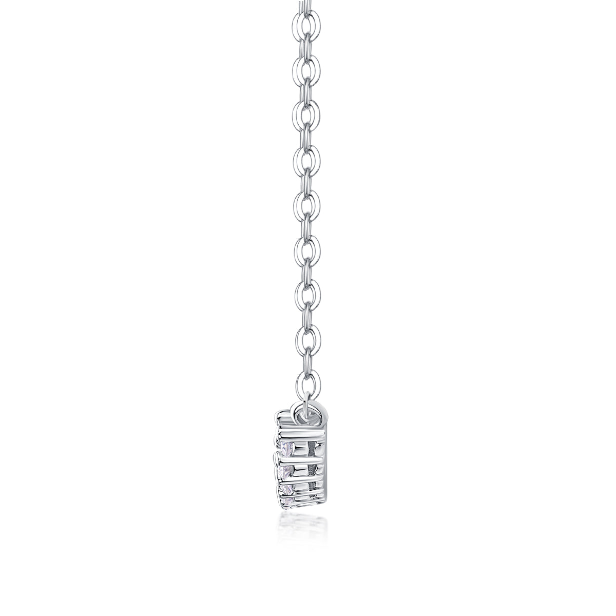 Arc Pavé Moissanite Necklace