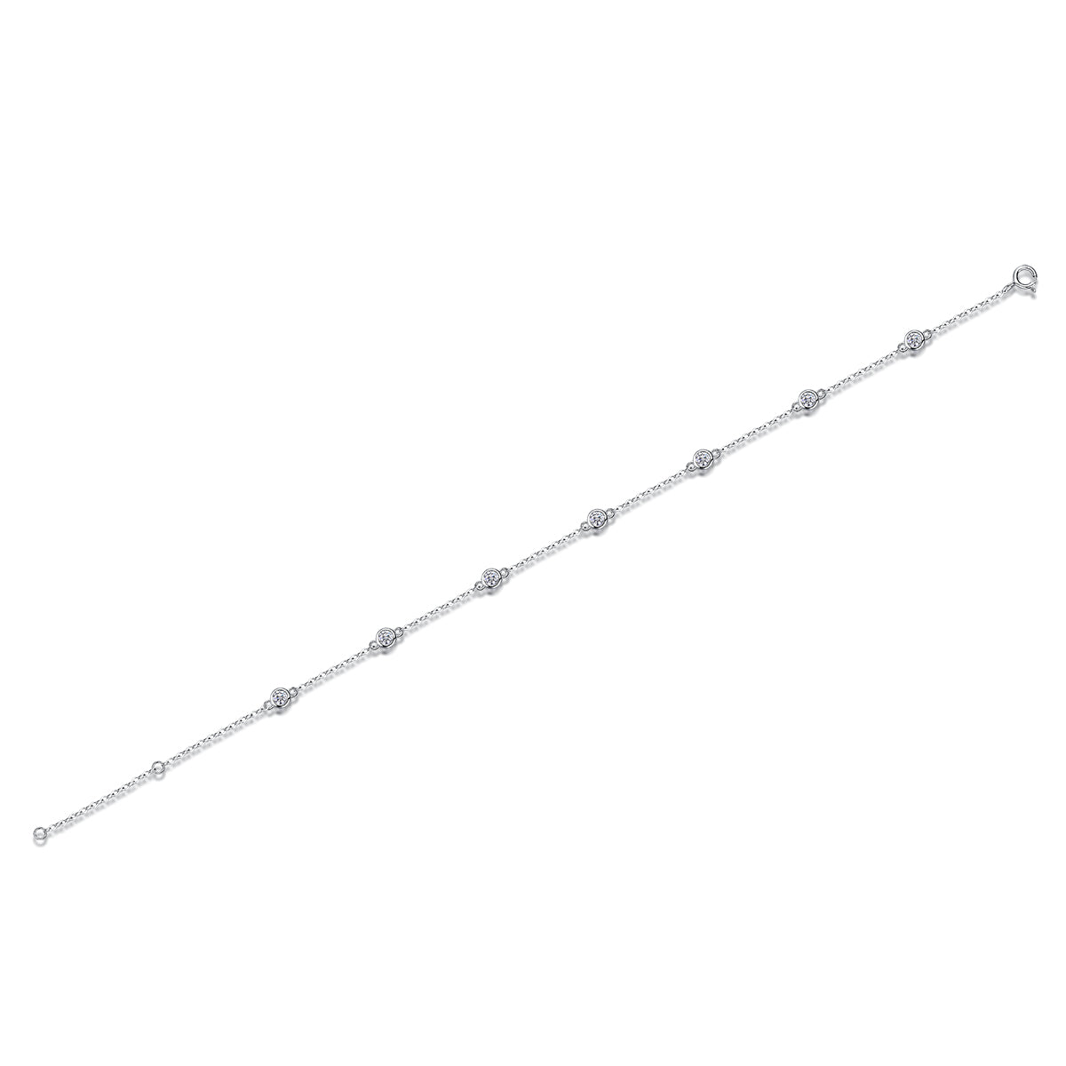 Élégance Classique Moissanite Bracelet