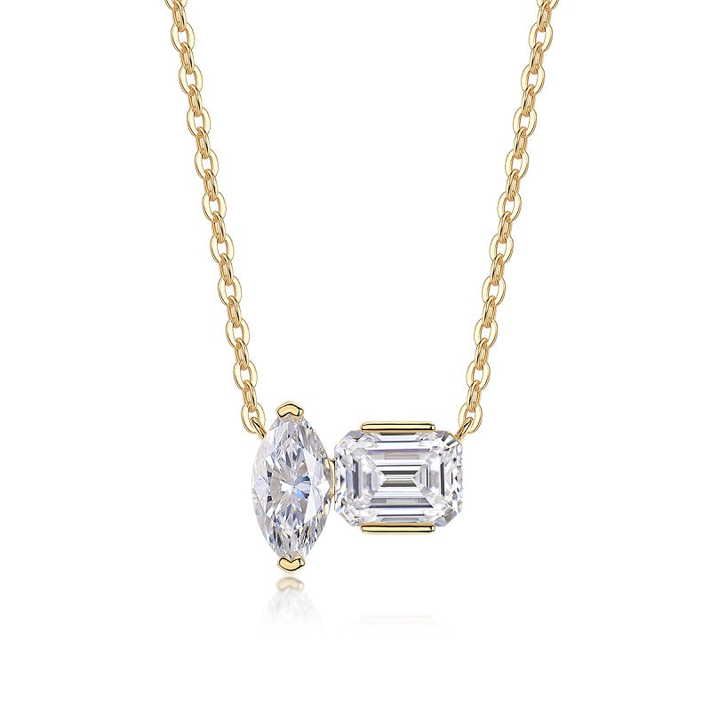 L’Atelier Duo Moissanite Necklace