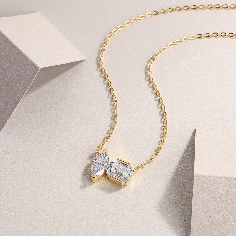 L’Atelier Duo Moissanite Necklace