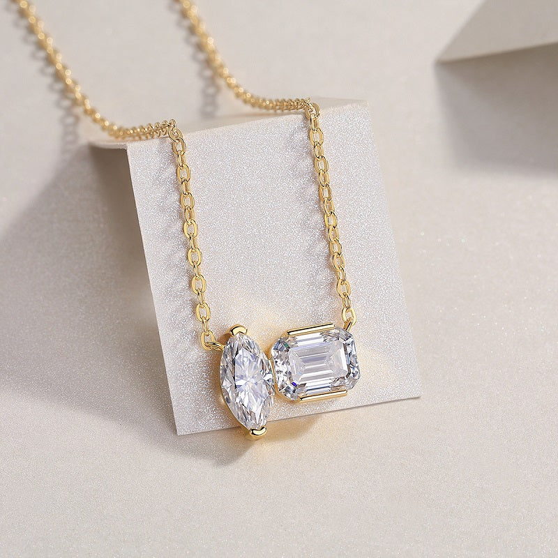 L’Atelier Duo Moissanite Necklace