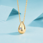 Load image into Gallery viewer, Aurum Droplet Moissanite Necklace