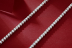 Load image into Gallery viewer, Lumière Éternelle Moissanite Tennis Necklace
