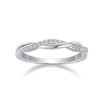 Load image into Gallery viewer, Élégance Twistée Moissanite Band
