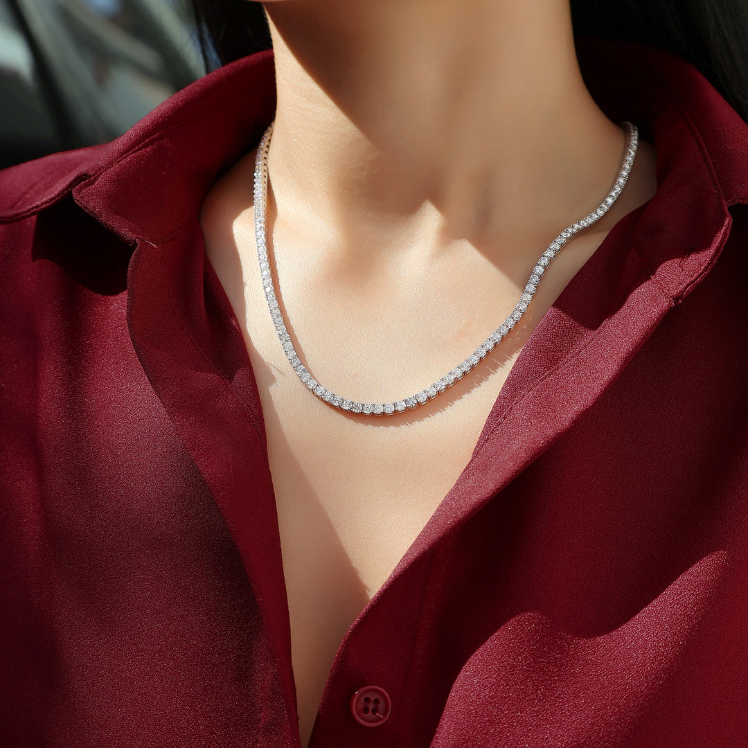 Lumière Éternelle Moissanite Tennis Necklace