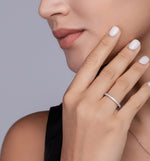 Load image into Gallery viewer, Rivière Éternelle Moissanite Ring

