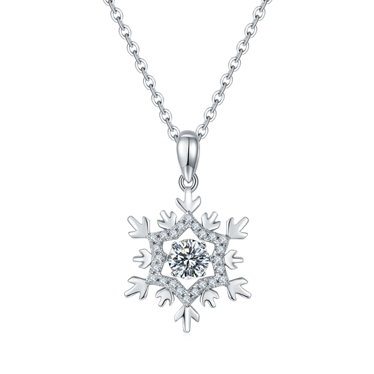 Danse Snowflake Moissanite Necklace