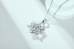 Load image into Gallery viewer, Danse Snowflake Moissanite Necklace
