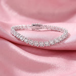 Load image into Gallery viewer, Sérénité Wave Moissanite Tennis Bracelet