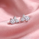 Load image into Gallery viewer, Trinité Lumière Moissanite Studs