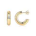 Load image into Gallery viewer, aurum-bold-moissanite-hoops-5
