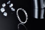 Load image into Gallery viewer, pave-honeycomb-moissanite-ring-2
