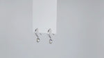 Load and play video in Gallery viewer, Éclat Bezel Moissanite Earrings
