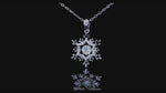 Load and play video in Gallery viewer, Danse Snowflake Moissanite Necklace
