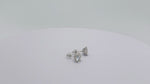 Load and play video in Gallery viewer, Éclat Royal Moissanite Stud Earrings

